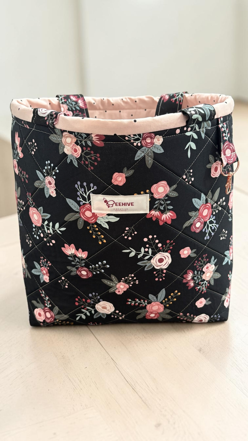 Sweet Floral Quilted Tote