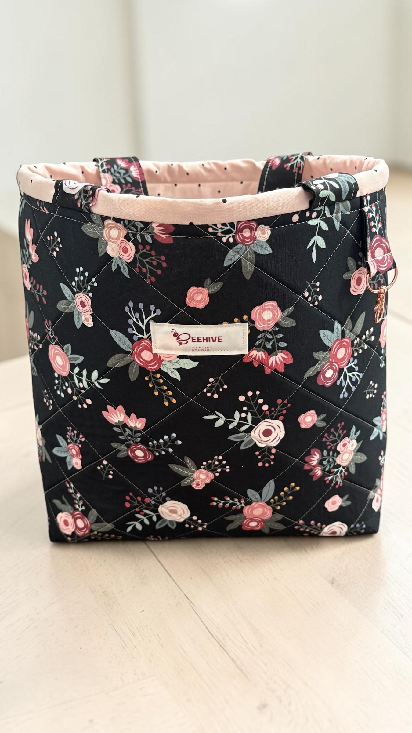 Sweet Floral Quilted Tote