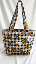 Sunflower Buffalo Plaid Mini Tote