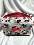 Happy Mickey & Minnie Makeup Bag - Medium