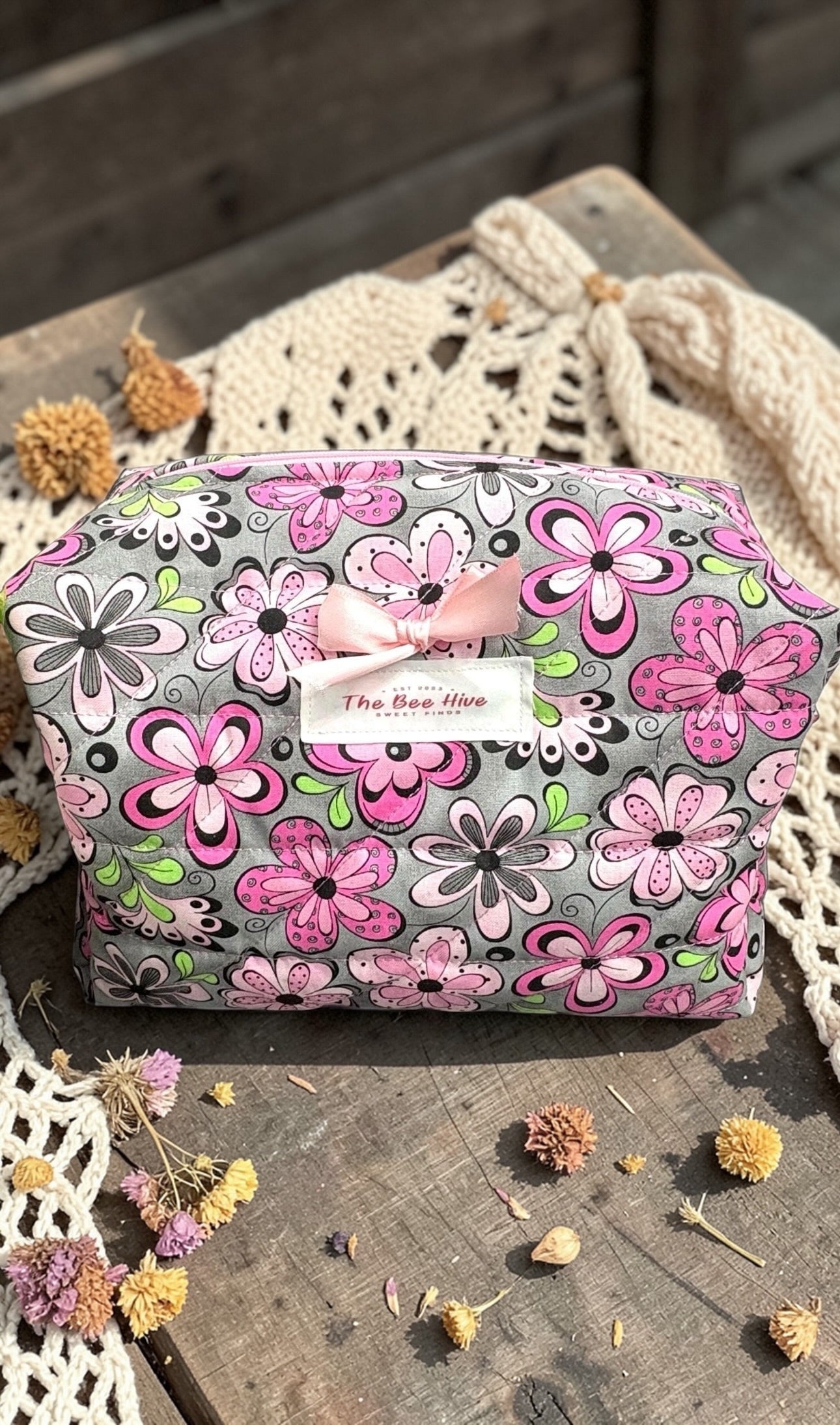 The Madison Bloom Large Quilted Bag