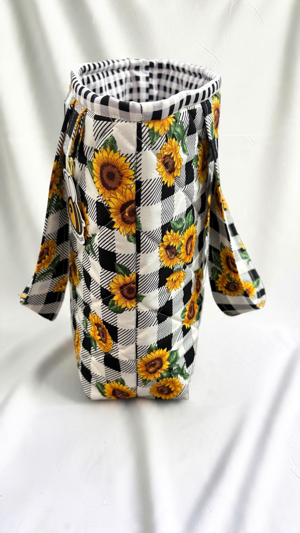 Sunflower Buffalo Plaid Mini Tote