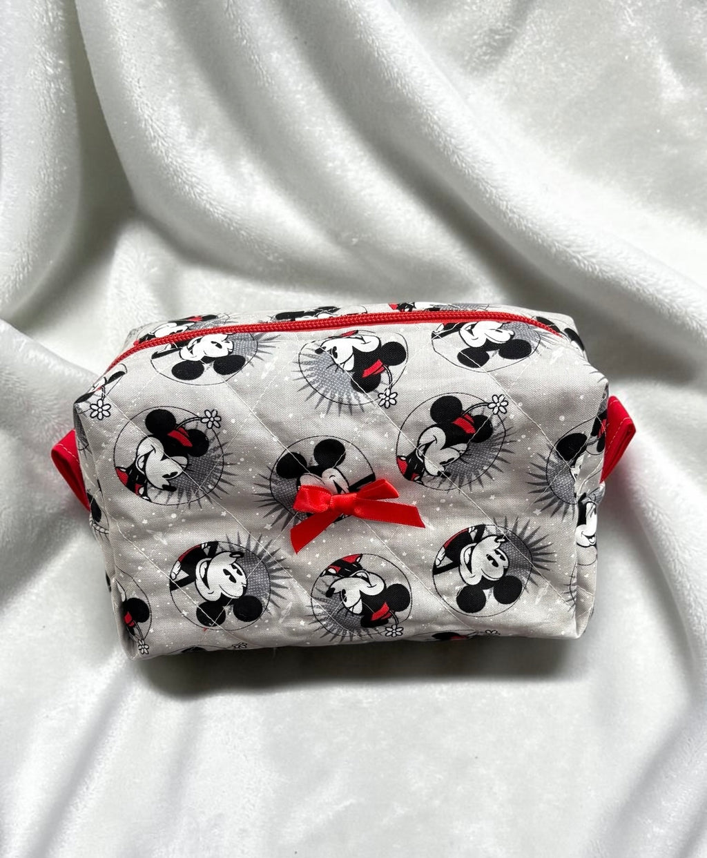 Happy Mickey & Minnie Makeup Bag - Medium