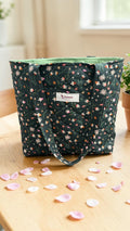 Green Melody Quilted Tote