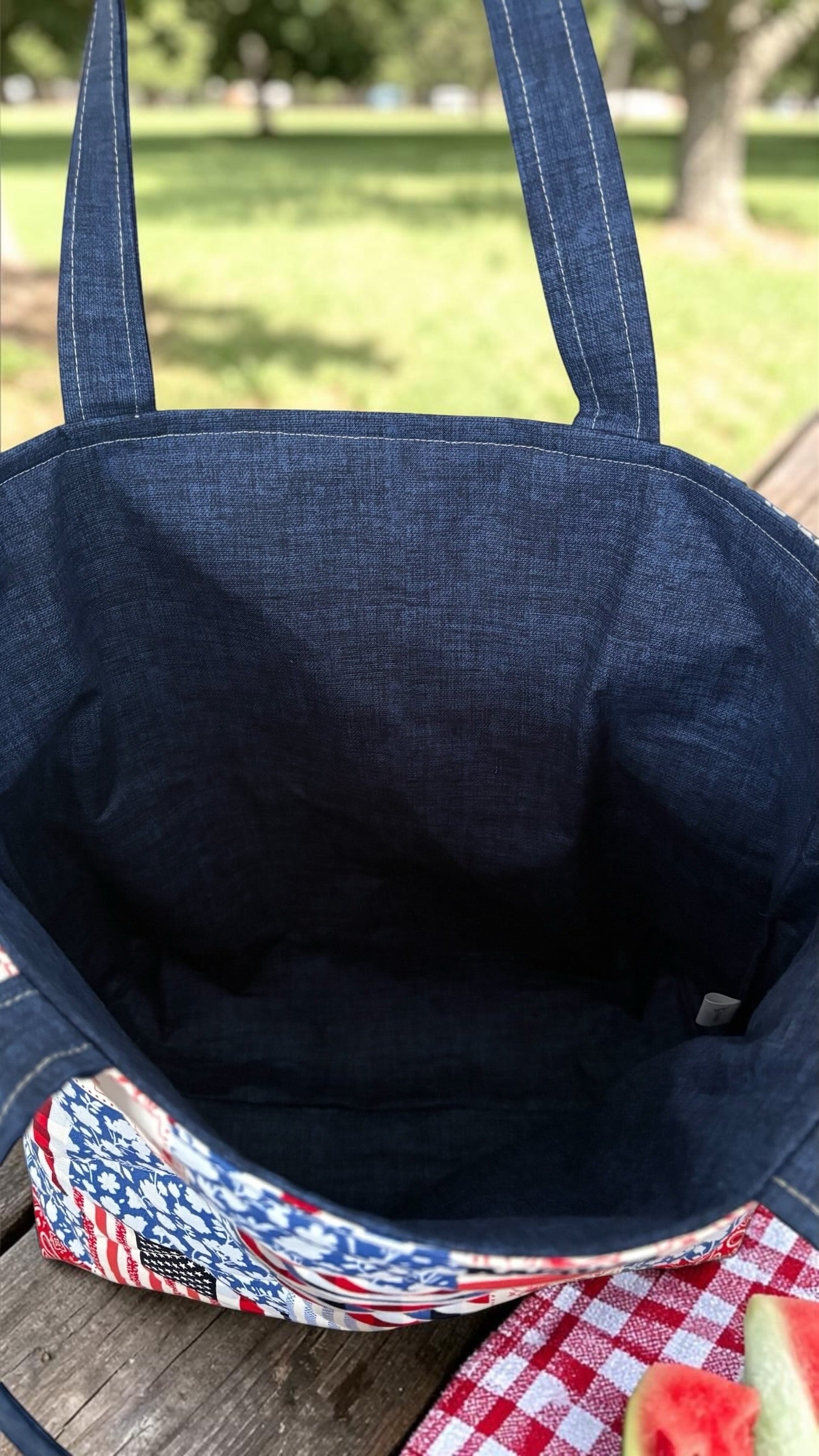 Americana Patchwork Tote