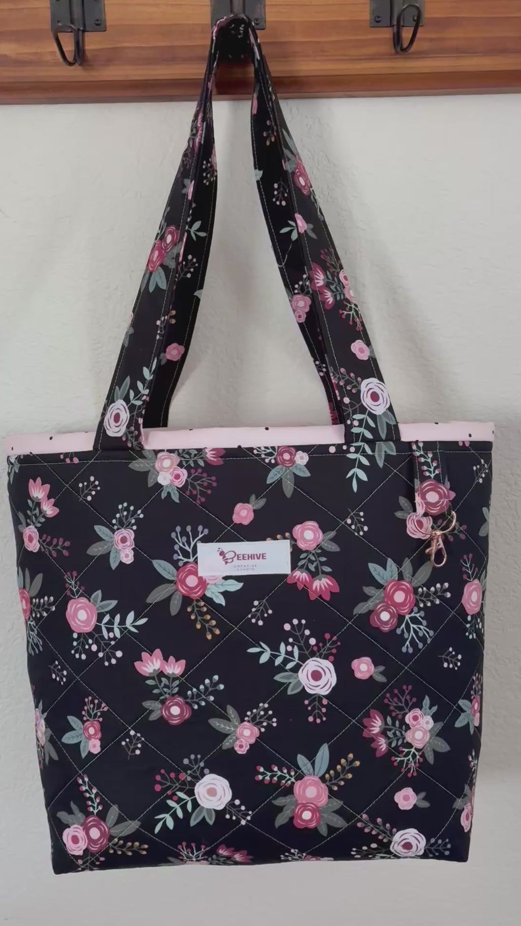 Sweet Floral Quilted Tote