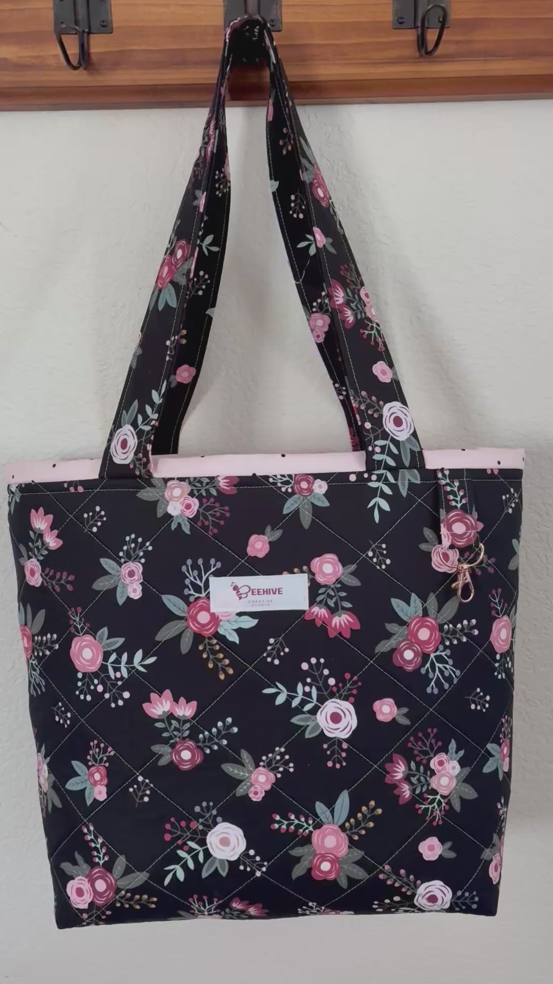 Sweet Floral Quilted Tote